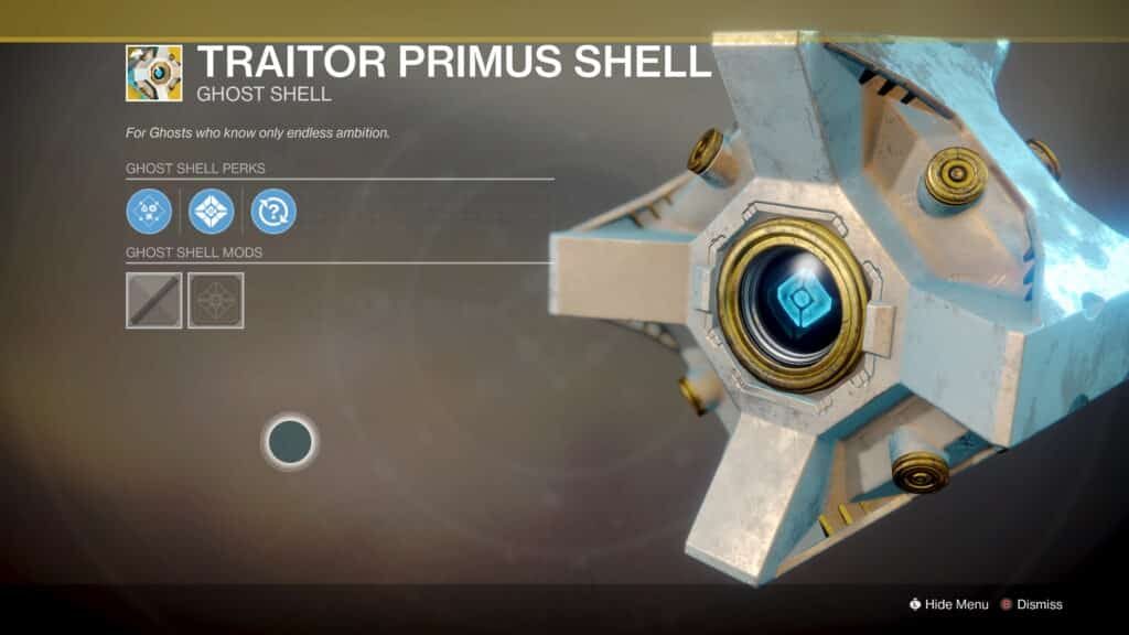 Traitor Primus Shell