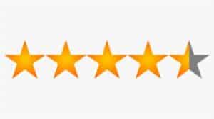 star rating - 4 1/2
