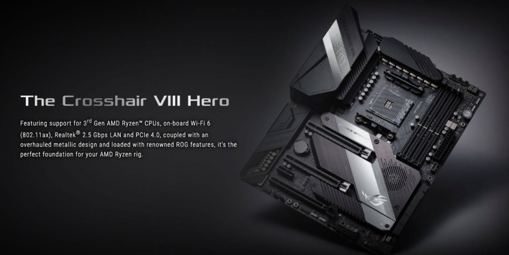 ROG Crosshair VIII Hero (WI-FI) best motherboard for ryzen 9