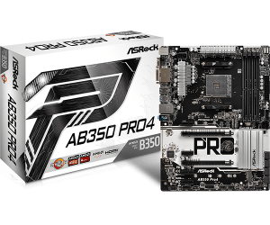 ASRock AB350 PRO4 ATX Motherboard