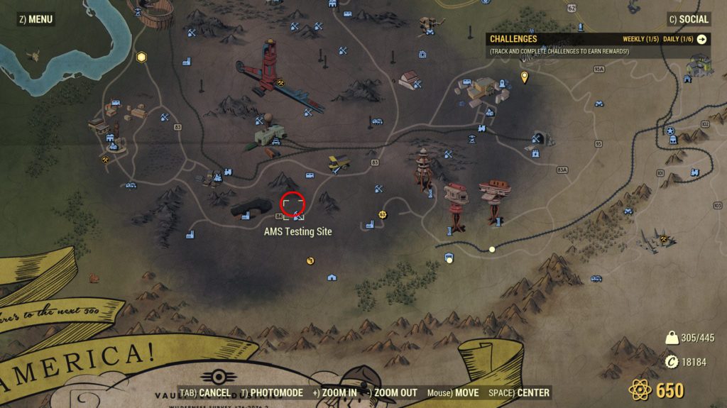 Ash Heap Treasure FO76 Map  Location