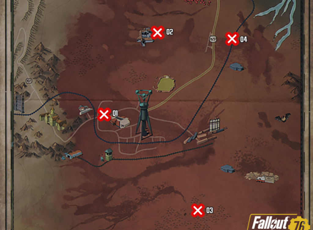 Cranberry Bog Fallout 76 All Treasure Map Locations 1 to 3 